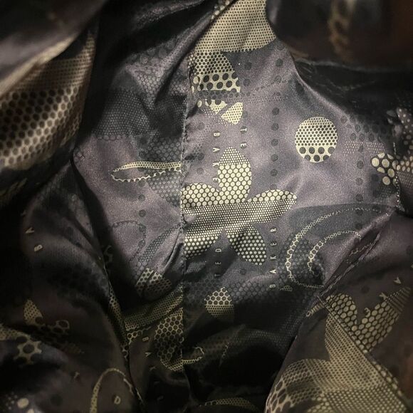 NWOT Lg Ted Baker Blk Leather Hobo w/Braided Interlaced Shoulder Strap w/5" Drop - Picture 12 of 12